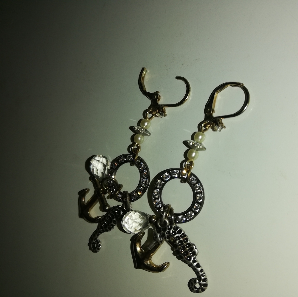 Betsey Johnson marine style earrings